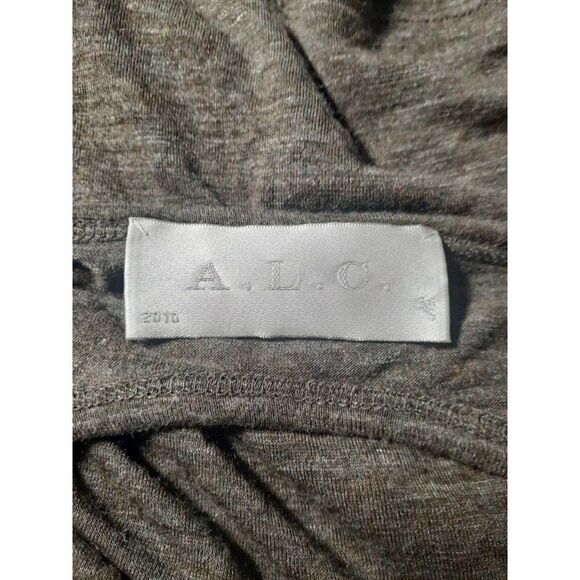 A.L.C. Tunic Tank Top Green Open Back Heather Army Green Size Medium - Picture 5 of 6